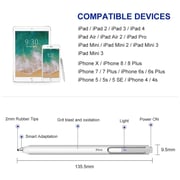 Xstar iPens X1 Capacitive Stylus Pen Replacement For Ipad/iphone/ipad Mini Continuous Work For About 10 Hours And 60 Days - Silver Xstar iPens X1 Capacitive Stylus Pen Replacement For Ipad/iphone/ipad Mini Continuous Work For About 10 Hours And 60 Days - Silver
