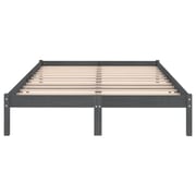 Vidaxl Bed Frame Grey Solid Wood Pine 200x200 Cm Vidaxl Bed Frame Grey Solid Wood Pine 200x200 Cm