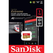 Sandisk Extreme Micro SDXC Memory Card 1TB Red and Brown SDSQXA1-1T00-GN6MN