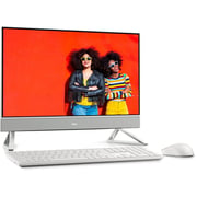 Dell Inspiron 24 AIO 5410-INS-1300-SLV Desktop - Core i5 1.3GHz 8GB 1TB+256GB Shared Win11Home 23.8inch FHD White English/Arabic Keyboard