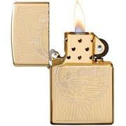 Zippo Classic Pocket Lighter Model 49610 - Fishing Bass In White Lasered Design - Windproof | Metal Material - Brass Zippo Classic Pocket Lighter Model 49610 - Fishing Bass In White Lasered Design - Windproof | Metal Material - Brass