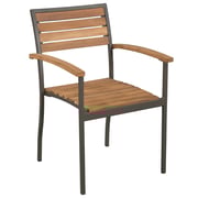 Vidaxl 5 Piece Outdoor Dining Set Solid Acacia Wood And Steel Vidaxl 5 Piece Outdoor Dining Set Solid Acacia Wood And Steel