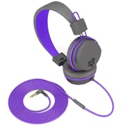 JLab JBuddies Studio Wired On Ear Kids Headset Graphite Violet
