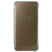 Samsung EFZG935CFEGAE Clear View Cover Gold For Galaxy S7 Edge + EP-NG930BBEGAE Universal Wireless Charging Stand Black Samsung EFZG935CFEGAE Clear View Cover Gold For Galaxy S7 Edge + EP-NG930BBEGAE Universal Wireless Charging Stand Black