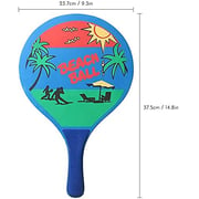 ULTIMAX Big Badminton Racket Seven Layers of High-grade Poplar Wood Cricket Badminton Racket 7MM Beach Racket With 2 Balls For Both Indoor and Outdoor Sports