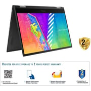 ASUS Vivobook Flip 14 TP1400KA-BZ056WS Touch Laptop - Celeron 1.1GHz 4GB 128GB Win11 14inch FHD Blue English/Arabic Keyboard with Stylus Pen + Microsoft 365 Personal 1-year