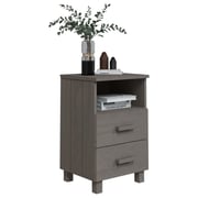 vidaXL Bedside Cabinets HAMAR 2 pcs Light Grey 40x35x62 cm Solid Wood vidaXL Bedside Cabinets HAMAR 2 pcs Light Grey 40x35x62 cm Solid Wood
