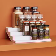 YouCopia SpiceSteps 24-Bottle Cabinet Spice Rack White YouCopia SpiceSteps 24-Bottle Cabinet Spice Rack White