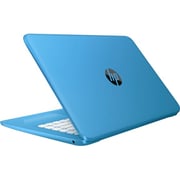 HP Stream 14-AX000NE Laptop - Celeron 1.6GHz 2GB 32GB Shared Win10 14inch HD Aqua Blue