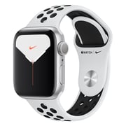 Apple Watch Series 5 GPS 40mm Silver Aluminium Case with Pure Platinum/Black Nike Sport Band Apple Watch Series 5 GPS 40mm Silver Aluminium Case with Pure Platinum/Black Nike Sport Band