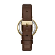 Kenneth Cole Transparency Watch For Women with Brown Genuine Leather Strap