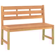Vidaxl Garden Bench 114 Cm Solid Teak Wood Vidaxl Garden Bench 114 Cm Solid Teak Wood