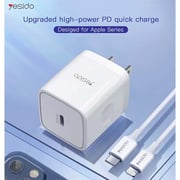Yesido Quick Charge 20W PD Charger White
