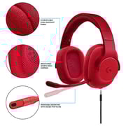Logitech G433 7.1 Surround Wired Gaming Headset Fire Red Logitech G433 7.1 Surround Wired Gaming Headset Fire Red