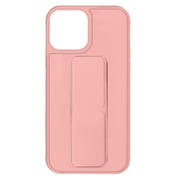 Margoun case for iPhone 14 Pro with Hand Grip Foldable Magnetic Kickstand Wrist Strap Finger Grip Cover 6.1 inch Light Pink
