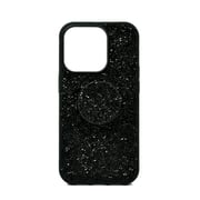 Isafe Bling Pop Up Hard Cover For iPhone 14 Pro Black