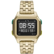Armani Exchange Shell Gold Stainless Steel Digital Men Watch AX2950 Armani Exchange Shell Gold Stainless Steel Digital Men Watch AX2950