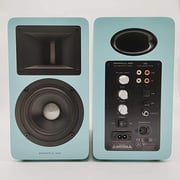 Edifier Air Pulse A80 Tiffany Blue Wood Styling Active Bookshelf Speaker Blue
