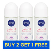 Nivea Natural Fairness Roll On Women 50ml - Buy 2 Get 1 Free