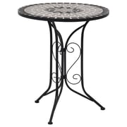 vidaXL Mosaic Bistro Table Grey 61cm Ceramic vidaXL Mosaic Bistro Table Grey 61cm Ceramic