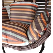 Galaxy Design Hanging Chair Brown & White Color Rattan Swing Chair Model - GDF-3131. Galaxy Design Hanging Chair Brown & White Color Rattan Swing Chair Model - GDF-3131.