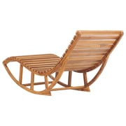 Vidaxl Rocking Sunlounger Solid Teak Wood Vidaxl Rocking Sunlounger Solid Teak Wood