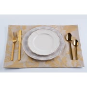 Buy Glamour 4piece Placemat Set 33x48cmgold Online in UAE Sharaf DG