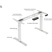 Navodesk Smart Standing Desk Model ND-F200 Bluetooth Height Adjustable Sit Stand Desk Frame Only (White) Navodesk Smart Standing Desk Model ND-F200 Bluetooth Height Adjustable Sit Stand Desk Frame Only (White)