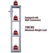 Kreher Storage Shelves, 4 X Primo, Plastic-shelf Grey, 61 X 30.5 X 130 Cm, 4 Shelves, Holds 25 Kg Per Shelf, Expendable, Indoor & Outdoor, Tüv Germany Approved Kreher Storage Shelves, 4 X Primo, Plastic-shelf Grey, 61 X 30.5 X 130 Cm, 4 Shelves, Holds 25 Kg Per Shelf, Expendable, Indoor & Outdoor, Tüv Germany Approved