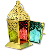 Ramadan Arabic Style Eid Mubarak Lights Hanging Decorative Candle lantern Lamp for wall Hanging Lantern for outdoor and Patio decor, IGL-1112 with 40pcs Unscented Tea Light Candles Ramadan Arabic Style Eid Mubarak Lights Hanging Decorative Candle lantern Lamp for wall Hanging Lantern for outdoor and Patio decor, IGL-1112 with 40pcs Unscented Tea Light Candles