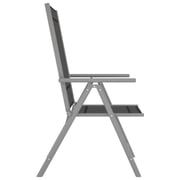 vidaXL Folding Garden Chairs 4 pcs Textilene Black vidaXL Folding Garden Chairs 4 pcs Textilene Black