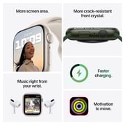 Apple Watch Nike Series 7 GPS, 45mm Midnight Aluminium Case with Anthracite/Black Nike Sport Band Apple Watch Nike Series 7 GPS, 45mm Midnight Aluminium Case with Anthracite/Black Nike Sport Band