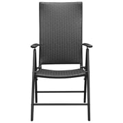 Vidaxl Garden Chairs 4 Pcs Poly Rattan Black Vidaxl Garden Chairs 4 Pcs Poly Rattan Black