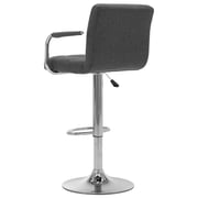 Vidaxl Bar Stool Dark Grey Fabric Vidaxl Bar Stool Dark Grey Fabric