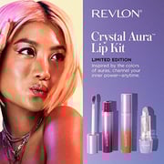 REVLON Crystal Aura Collection Lip Kit, Limited Edition Lipstick And Oils, Pack Of 3 REVLON Crystal Aura Collection Lip Kit, Limited Edition Lipstick And Oils, Pack Of 3