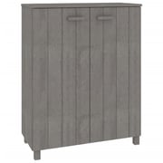 vidaXL Shoe Cabinet HAMAR Light Grey 85x40x108 cm Solid Wood Pine vidaXL Shoe Cabinet HAMAR Light Grey 85x40x108 cm Solid Wood Pine