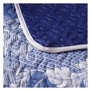Two Seater Reversible Sofa Cover, Blue Boho Chic Design
