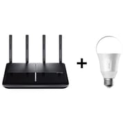 TP-Link C2600 AC1900 Dual Band Wireless AC Gigabit Router + LB100 Wi-Fi Smart LED Bulb TP-Link C2600 AC1900 Dual Band Wireless AC Gigabit Router + LB100 Wi-Fi Smart LED Bulb