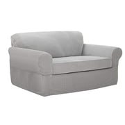 Maytex Connor Loveseat Slipcover, Grey Maytex Connor Loveseat Slipcover, Grey