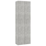 vidaXL Office Cabinet Concrete Grey 60x32x190 cm Engineered Wood vidaXL Office Cabinet Concrete Grey 60x32x190 cm Engineered Wood