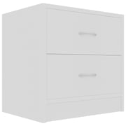 vidaXL Bedside Cabinets 2 pcs White 40x30x40 cm Engineered Wood