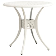 vidaXL Garden Table White 78x78x72 cm Cast Aluminium vidaXL Garden Table White 78x78x72 cm Cast Aluminium