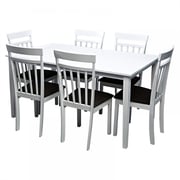 Karnak Solid Wood Dining Table, 6 Seater - White Karnak Solid Wood Dining Table, 6 Seater - White