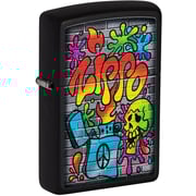 Zippo Classic Lighter Model 49605 - Zippo Street Art With Vibrant Color Graffiti Design - Windproof | Metal Material - Black Zippo Classic Lighter Model 49605 - Zippo Street Art With Vibrant Color Graffiti Design - Windproof | Metal Material - Black