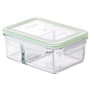 Glasslock Rectangular Lunch Box With Separator Clear 670ml