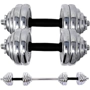 Ultimax Adjustable Fitness Dumbbell Weights For Fitness Dumbbells Gym Dumbbell Set Adjustable Dumbbell Set With Barbell Connecting Rod Gym Weights-15kgs