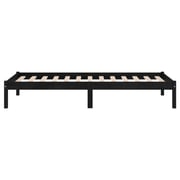 Vidaxl Bed Frame Black Solid Wood Pine 90x200 Cm Vidaxl Bed Frame Black Solid Wood Pine 90x200 Cm