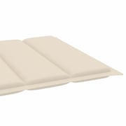 vidaXL Sun Lounger Cushion Cream 200x50x3 cm Fabric vidaXL Sun Lounger Cushion Cream 200x50x3 cm Fabric