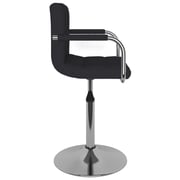 Vidaxl Bar Stool Black Fabric Vidaxl Bar Stool Black Fabric