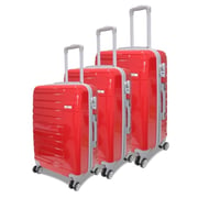 Traveller TR1041-SET ABS 4Wheel Trolley 20″ 24″ 28″ Assorted Color ...